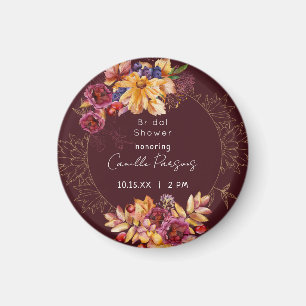 Aimant Fête des mariées d'aquarelle Moody Moody Automne