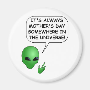 Aimant Fête des mères Aliens