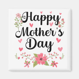 Aimant Fête des mères maman mignonne Floral Femmes pour m