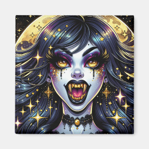 Aimant Fête d'Halloween Vampire de Style de Bande Dessiné