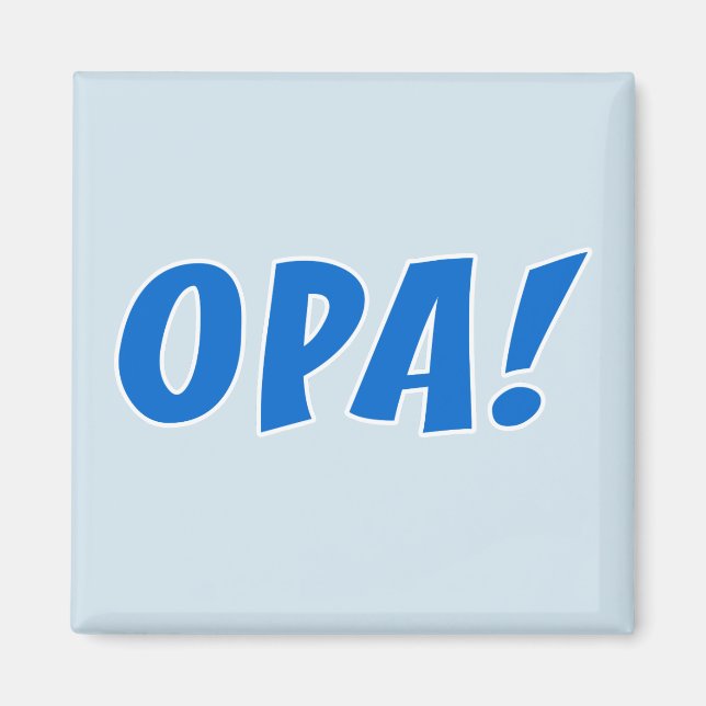 Aimant Fête grecque de l'Opa (Devant)