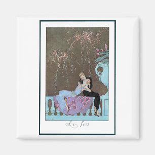 Aimant Feu d'artifice Art Déco vintage Le Feu, George Bar