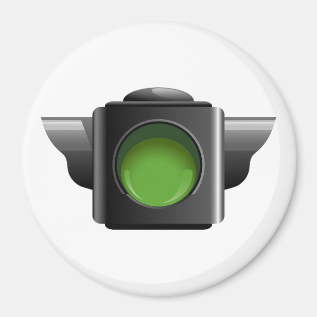 Aimant Feu vert pour la gestion des salles de classe (Devant)