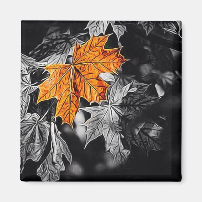 Aimant Feuille d'automne (Devant)