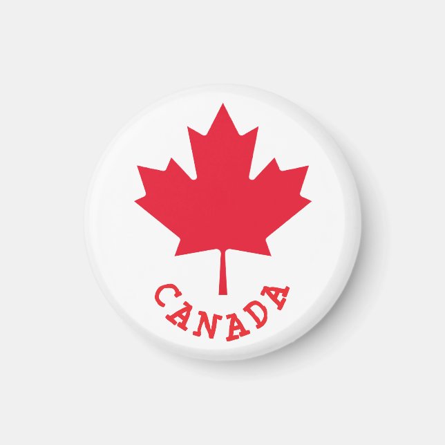 Aimant Feuille d'érable canadienne (Devant)