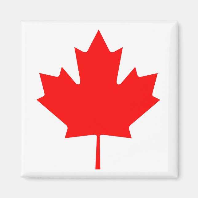 Aimant Feuille d'érable du Canada (Devant)