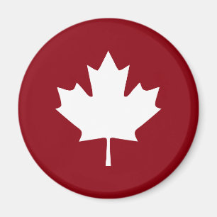 Aimant Feuille d'érable du Canada - Couleurs inver
