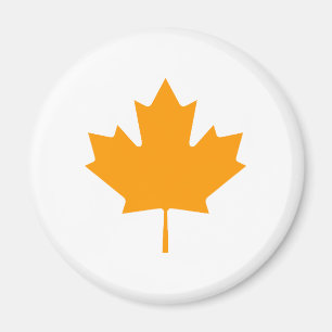 Aimant Feuille d'érable OrangeTransp les cadeaux de Zazzl