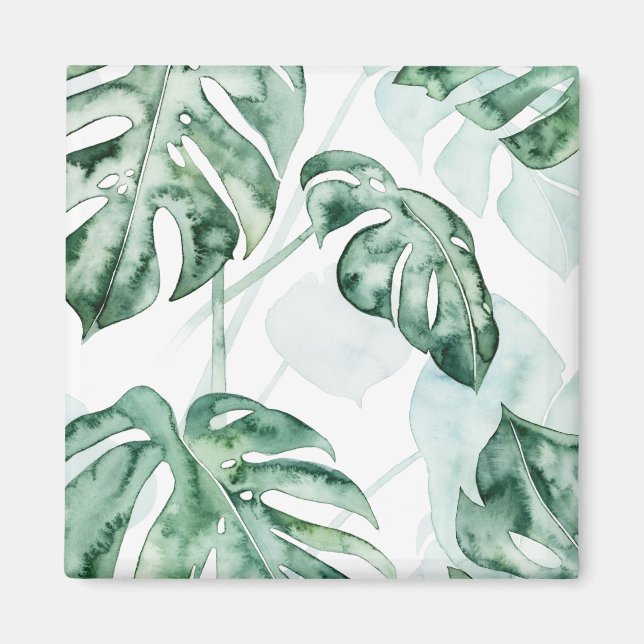 Aimant Feuille fractionnée de palme tropicale (Devant)
