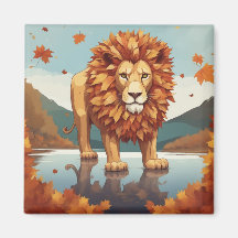 Feuilles d'automne Lion mâle