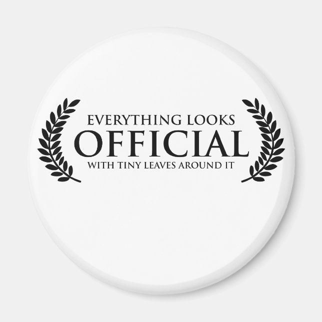 Aimant Feuilles officiels minuscules (Devant)