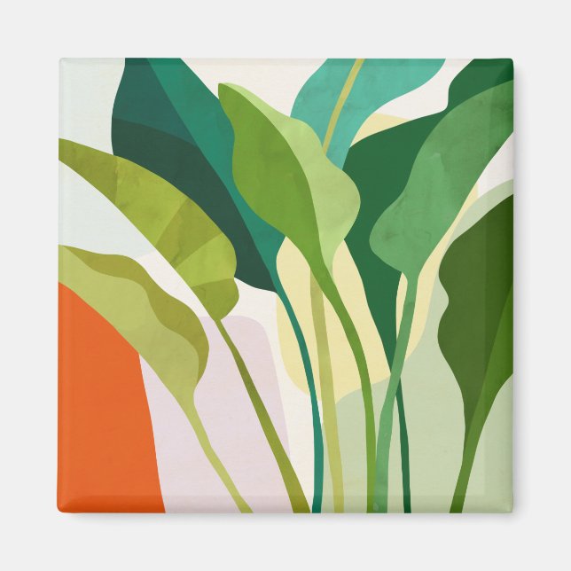 Aimant Feuilles tropicaux (Devant)