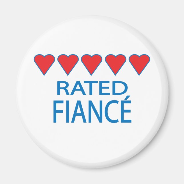 Aimant Fiancée à cinq coeurs (Devant)