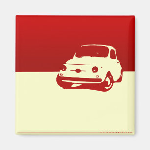 Aimant Fiat 500, 1959 - Rouge à la lumière