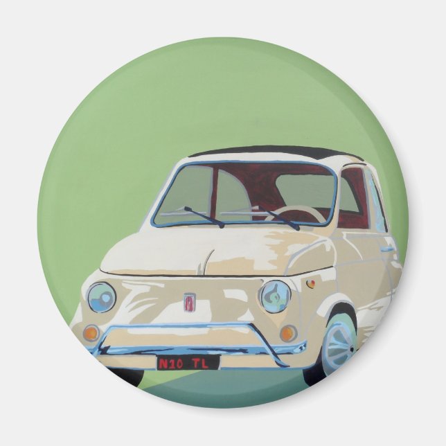 Aimant Fiat vert 500 (Devant)