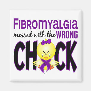 Aimant Fibromyalgie salie avec le poussin faux