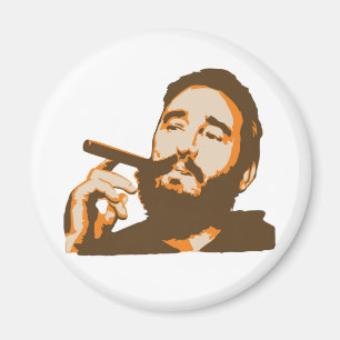 Aimant Fidel Castro avec l'aimant de portrait de cigare