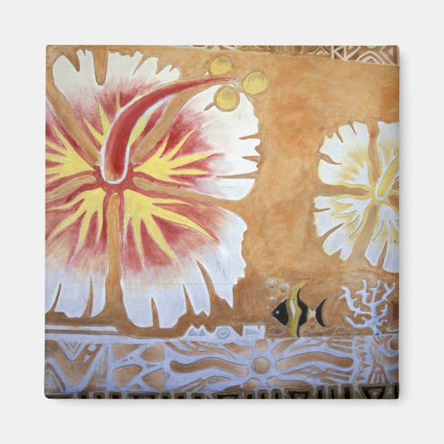 Aimant Fidji, art mural. (Devant)