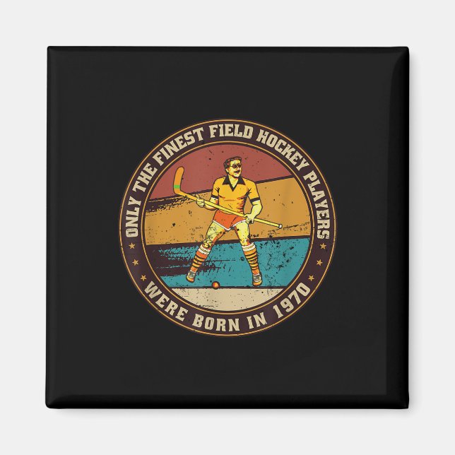 Aimant Field-hockey-players Born In 1970 Birthday Field-h (Devant)