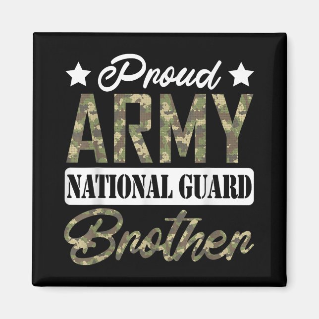 Aimant Fier Armée Garde nationale Frère Famille militaire (Devant)
