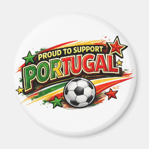 Aimant FIER DE SOUTENIR LE PORTUGAL Fierté portugaise