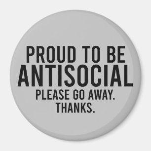 Aimant Fier D'Être Antisocial Amusant Introvert