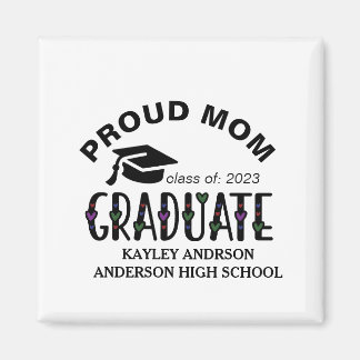 Aimant Fier Maman, Nom de la graduation personnalisée Ann