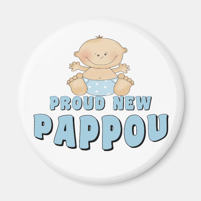 Aimant FIER NOUVEAU Pappou Boy (Devant)