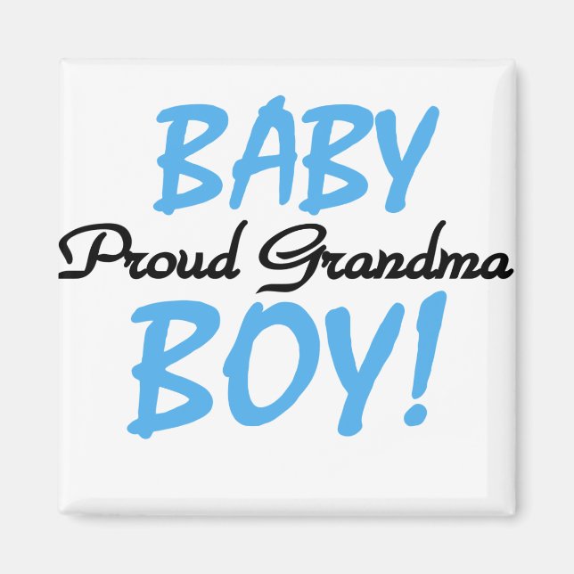 Aimant Fier T-shirts et cadeaux pour bébé grand-mère (Devant)