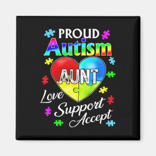 Aimant Fière Autisme Tante Amour Support Accepter Aide Re