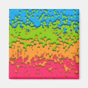 Aimant Fière de Groovy Rétro Bubbly Trippy Funky Panroman