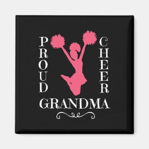 Aimant Fière Mamie Grand-mère Cheerleading Cadeaux