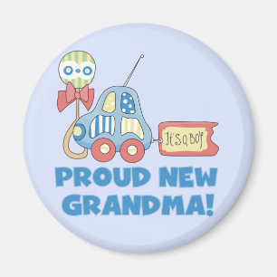 Aimant Fière nouvelle grand-mère-C'est un garçon Tshirts 