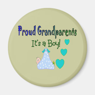 Aimant Fiers grands-parents "C'est un garçon"
