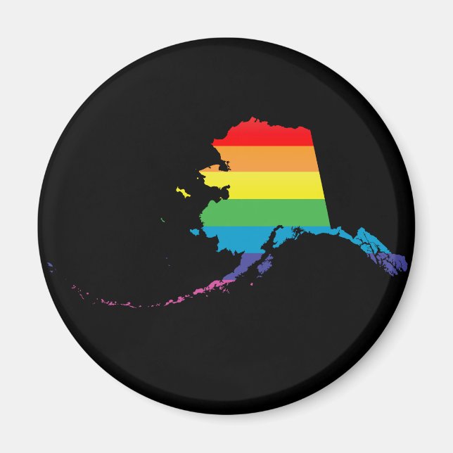 Aimant fierté de l'alaska. (Devant)