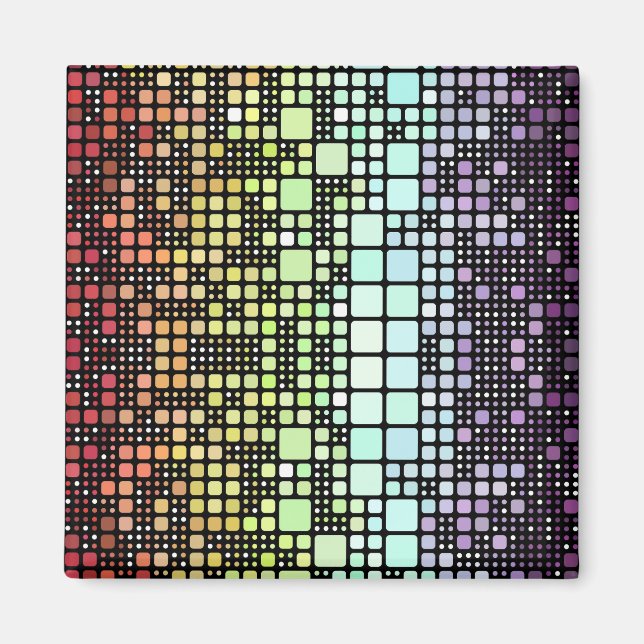 Aimant Fierté de neurogande Super funky Retro Mod (Devant)