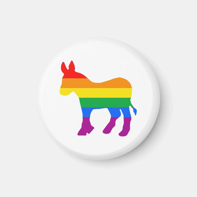 Aimant Fierté démocrate LGBTQ (Devant)