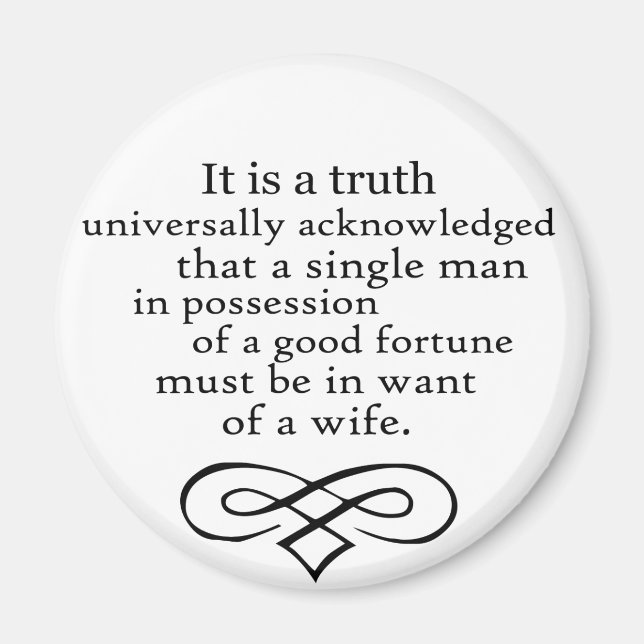 Aimant Fierté et préjugés (Devant)