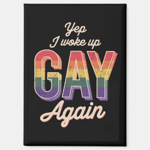 Aimant Fierté gay de réveil Arc-en-ciel queer gay Fête CS