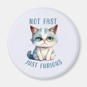 Aimant Fiery Feline Spirit - Sassy Angry Cat Design