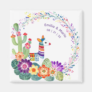 Aimant FIESTA Cactus Artisanat Fleurs Personnalisé
