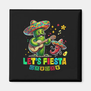 Aimant Fiesta Mexico Fiesta Taco Guitar Cactus Cinc