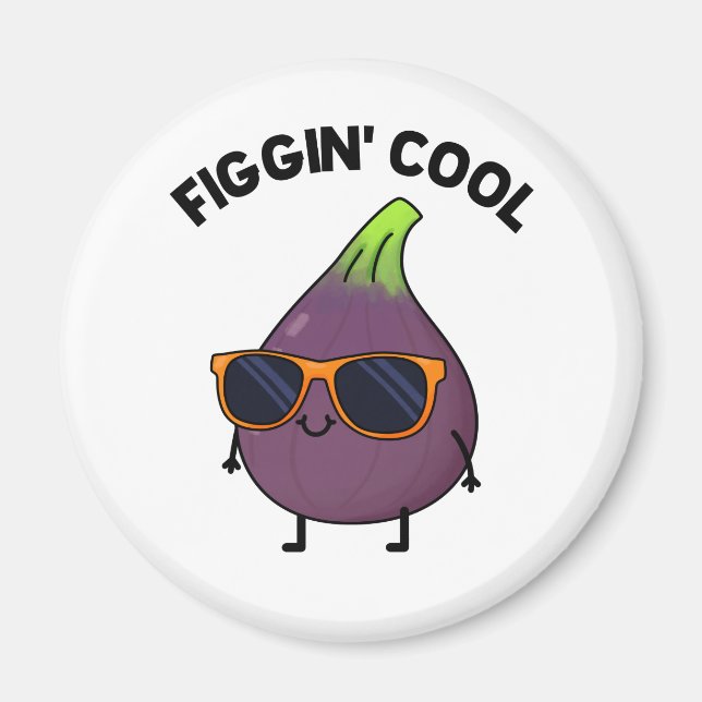 Aimant Figgin Cool Funny Fig Aliment Pun (Devant)