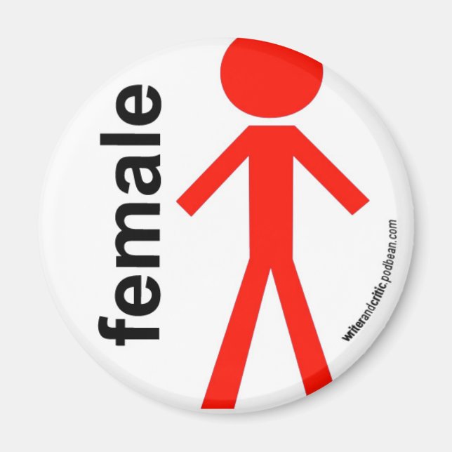Aimant Figure de bâton femelle (Devant)