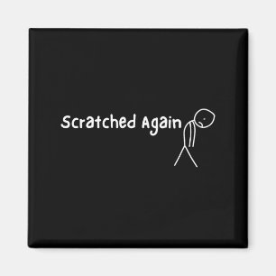 Aimant Figure de bâton triste égratignée Funny Billiards