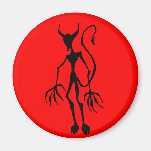 Aimant Figure de la sticle de diable déplaisante (Devant)