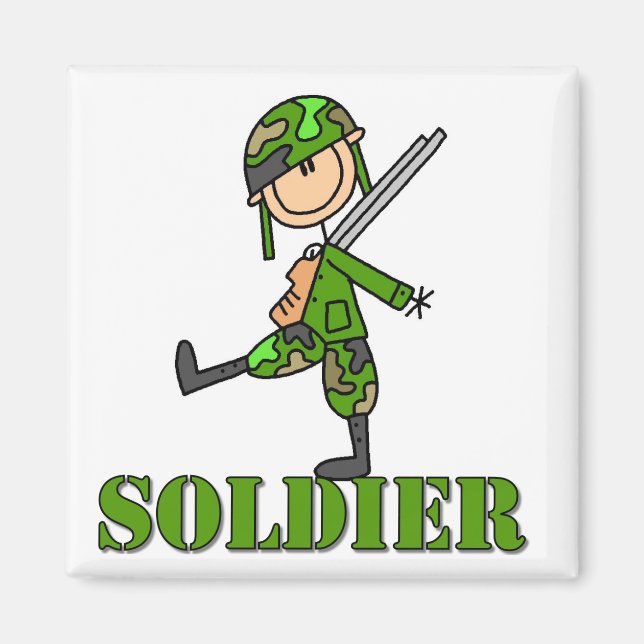 Aimant Figure du bâton de soldat (Devant)