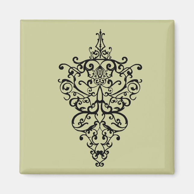 Aimant Filigree noir (Devant)