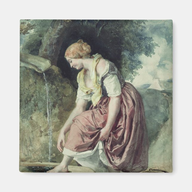 Aimant Fille à un duit (Devant)