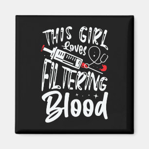 Aimant Fille aime Filtrer sang Rein Dialyse Infirmière